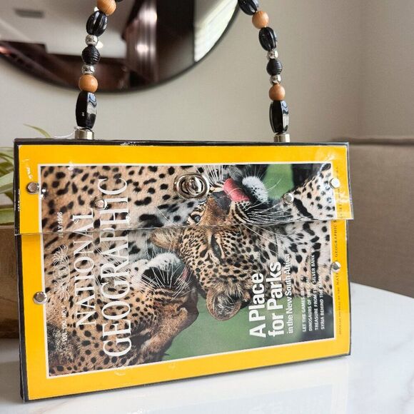 Handmade Handbags - Handmade Purse – National Geographic Cover 1996 Animal Print NWT